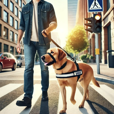 장애인 보조견 이미지