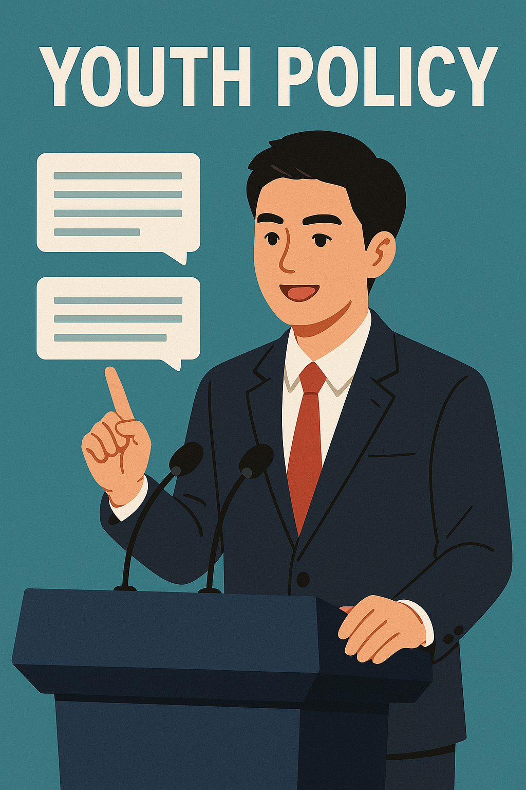 정책 설명하는 이미지