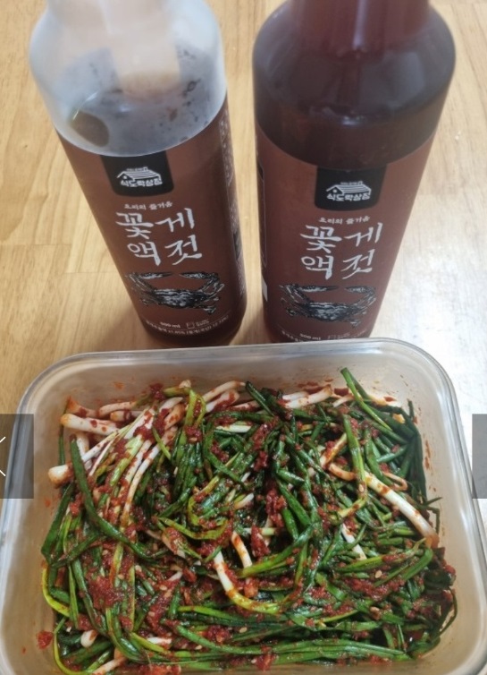 6시내고향-꽃게액젓-부안-식도락상점-파김치