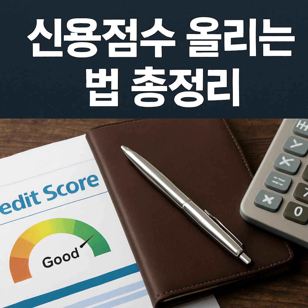 신용점수 올리는 법 총정리