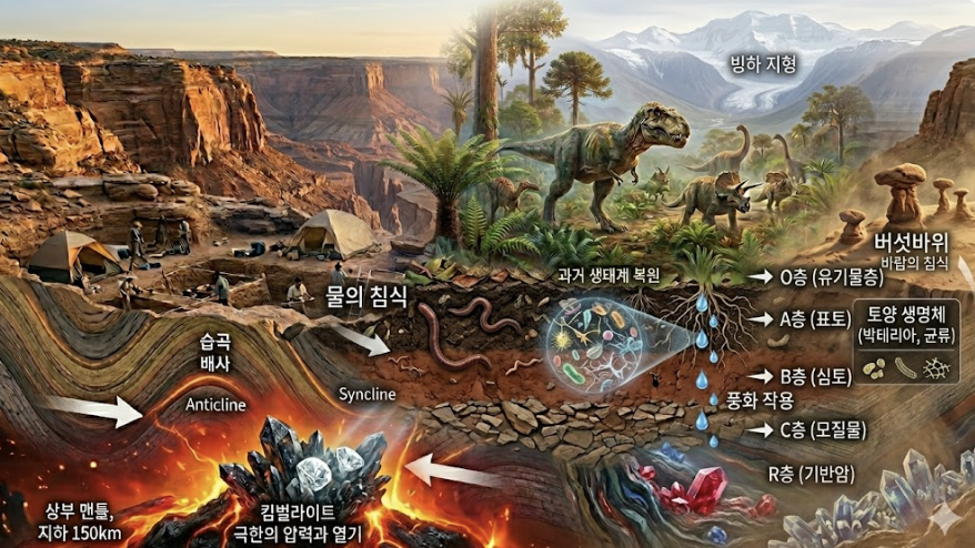 바람과 물이 깎아낸 시간의 예술, 풍화와 침식이 빚어낸 세계의 경이로운 자연 경관 탐구