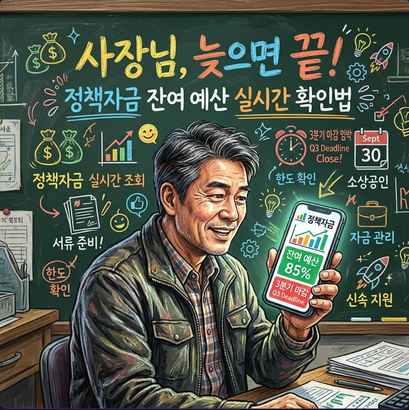 소상공인 정책자금 예산 소진 확인법, 3분기 실시간 조회 방법