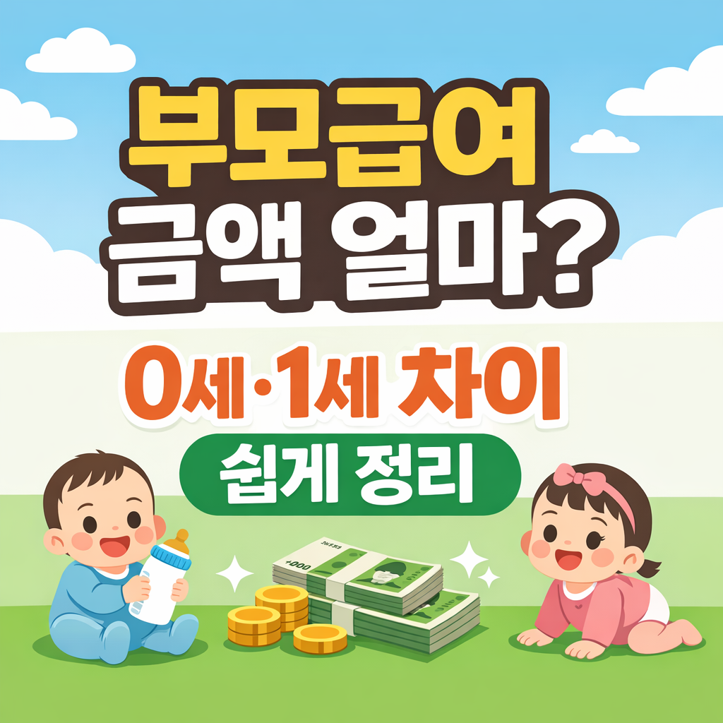 부모급여 금액 얼마? 부모급여 금액은 아이 나이에 따라 다릅니다.