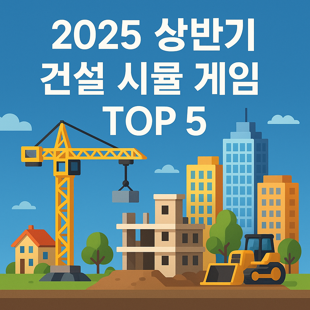 2025 상반기 건설 시뮬 게임 TOP 5