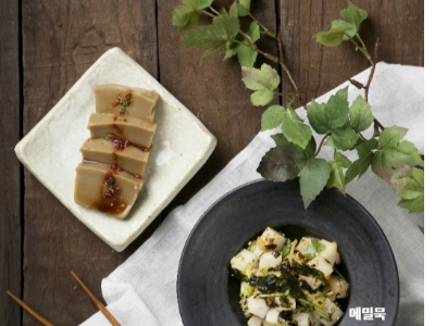 메밀묵 사진