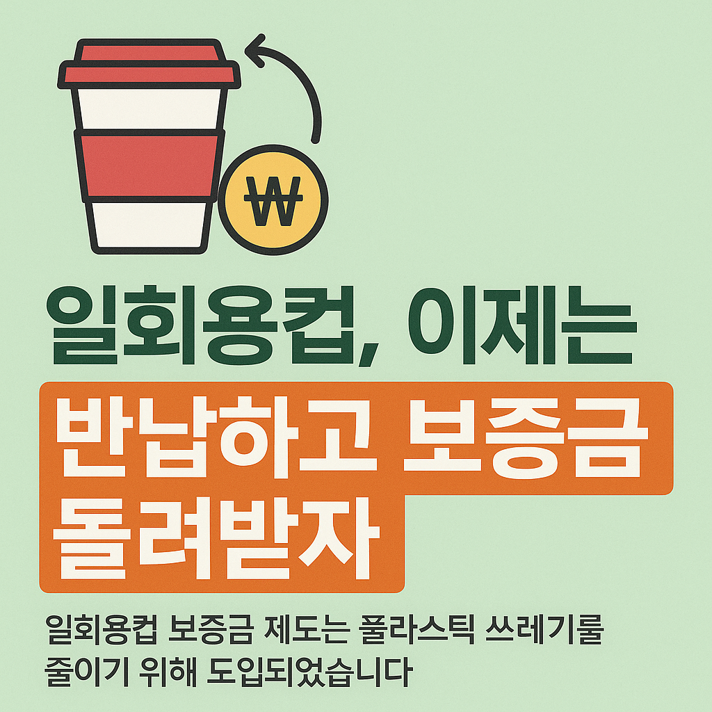 일회용컵 보증금 반환제도