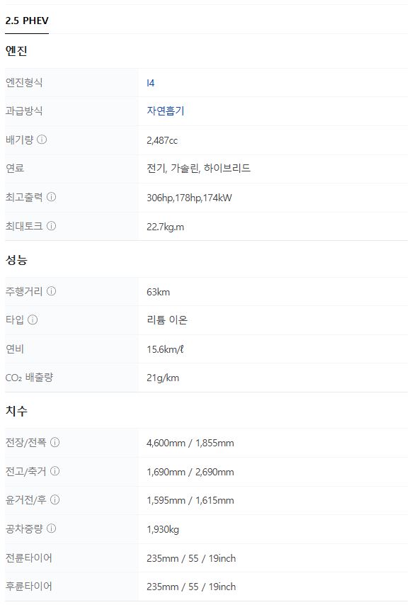 2025 토요타 라브4 플러그인 하이브리드