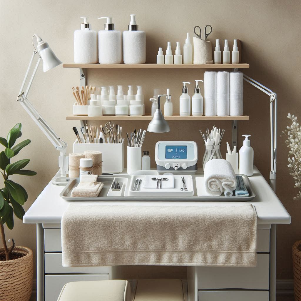 피부,체형관리 샵 배경