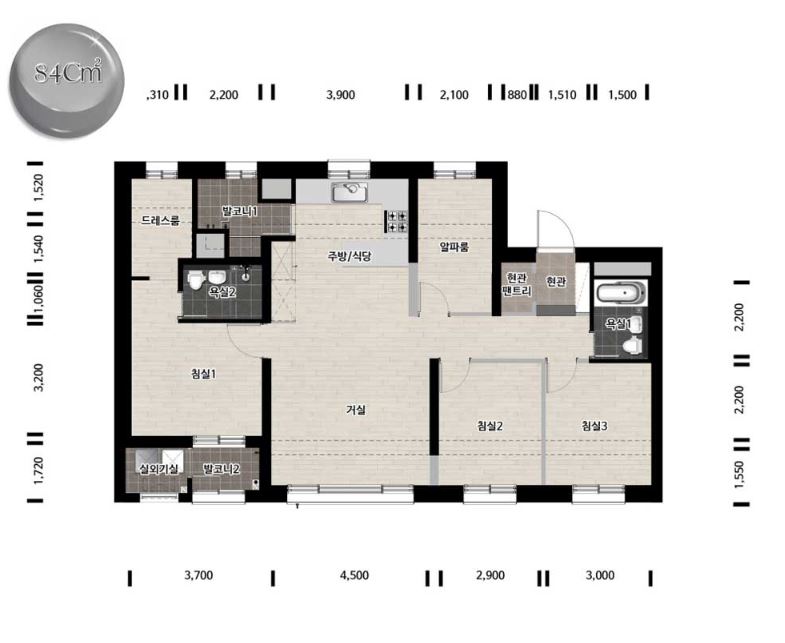 한강 수자인 오브센트 84C