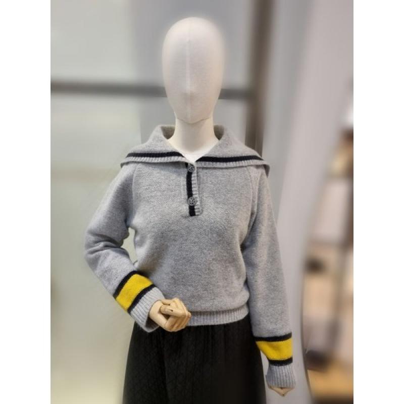 나이스클랍 22 겨울세일러 카라 니트 탑 N224PWKB77