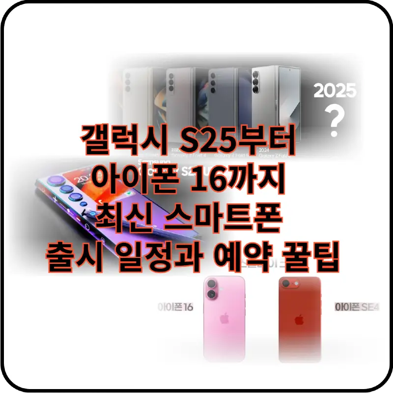 최신 스마트폰 출시 관련 이미지