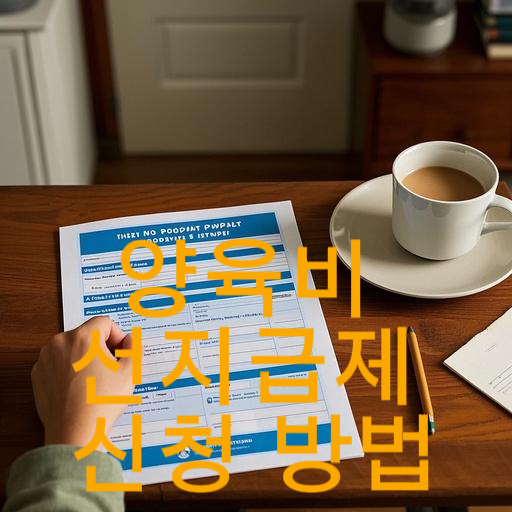 양육비 선지급제 신청 방법 5단계