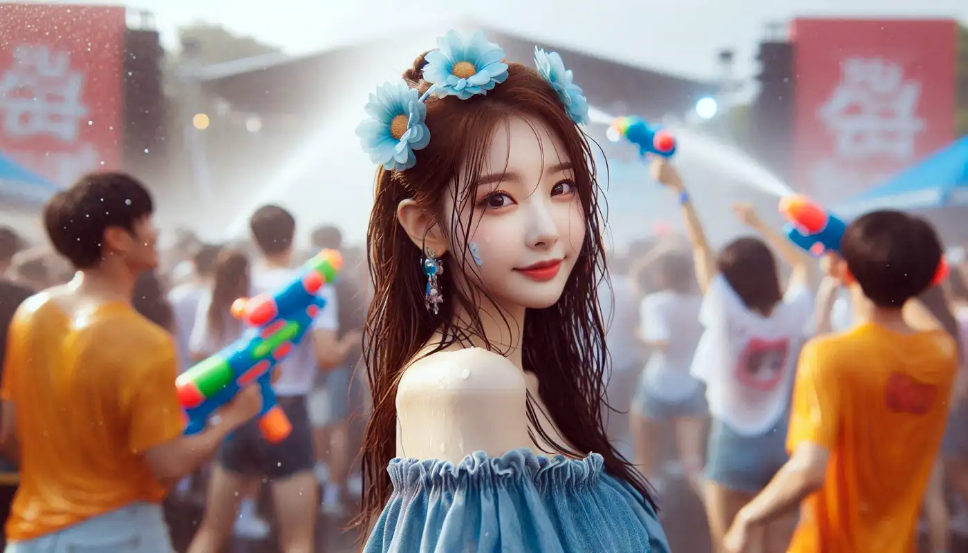 싸이-흠뻑쇼-스탠딩-자리에서-공연을-즐기는-여성의-모습