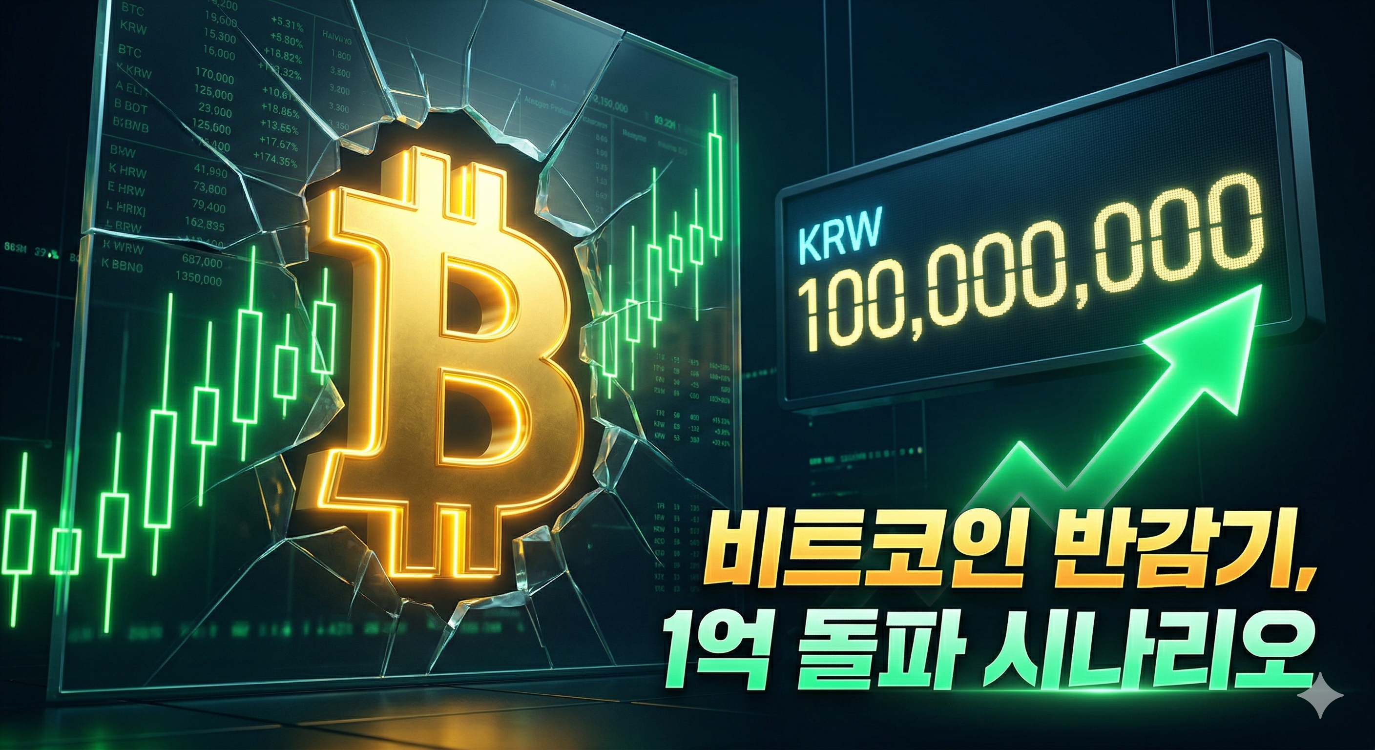 비트코인 반감기 이후 1억 돌파 시나리오