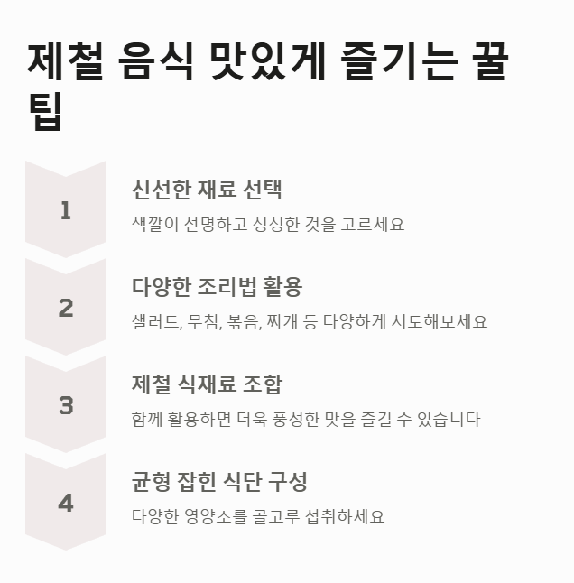 3월 제철음식 맛있게 즐기는 법