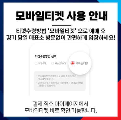 모바일 입장권 사용안내
