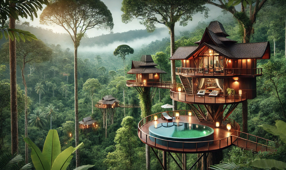 태국의 트리하우스 빌라 – 정글 속 나무 위에서 보내는 특별한 하루