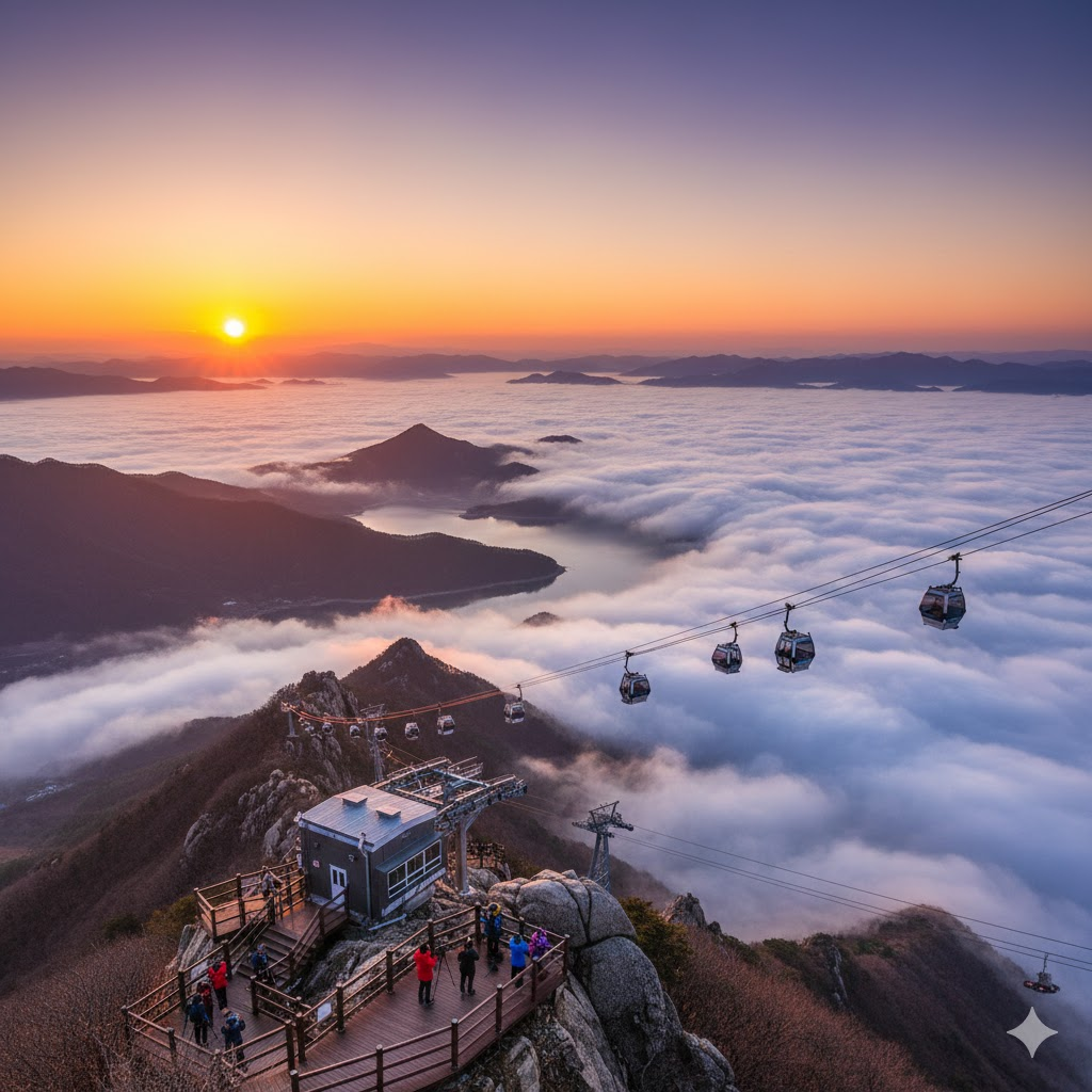 삼악산 정상 부근