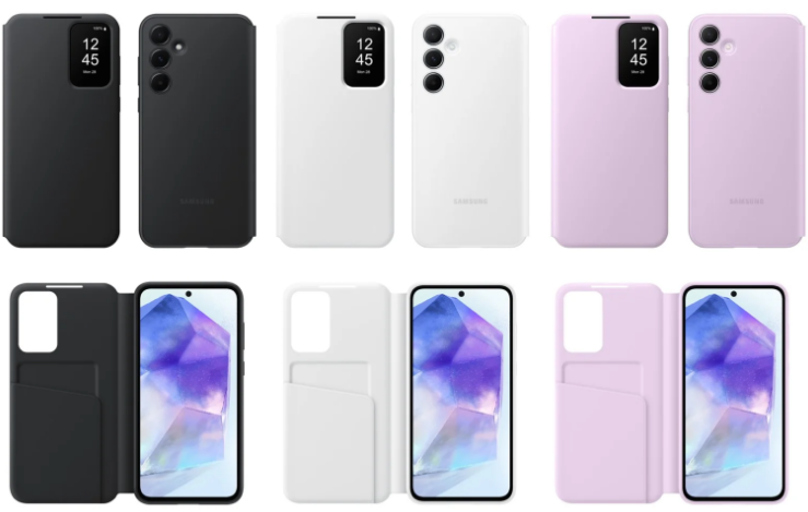 새롭게 유출된 Samsung Galaxy A35와 A55의 공식 액세서리(출처-appuals)