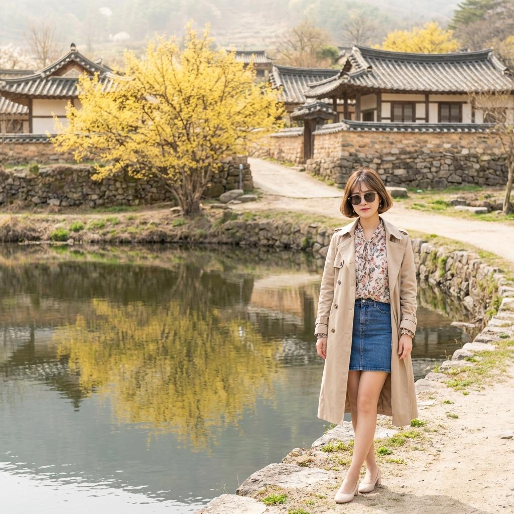 인파 피해서 여유롭게 사진 찍는 '현천마을' 숨은 명당