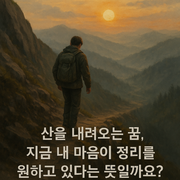 산을 내려오는 꿈
