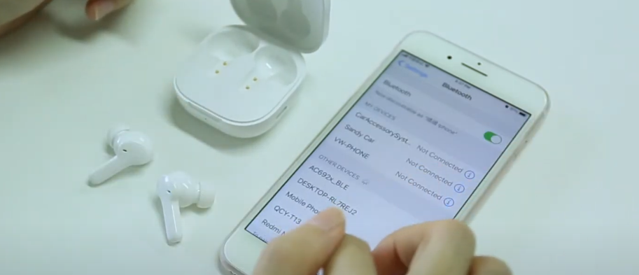 QCY T13 블루투스 연결