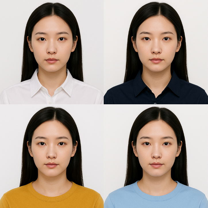 여권사진 옷차림_셔츠, 라운드넥, 브이넥 등 넥라인별 가이드