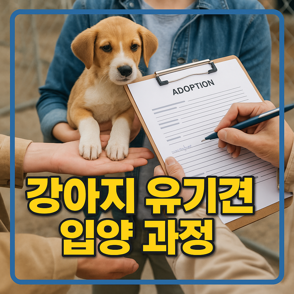 강아지 유기견 입양 과정