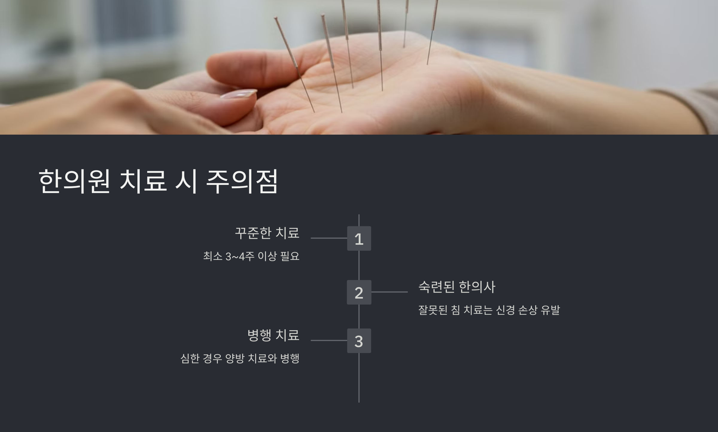 5. 한의원 치료 시 주의할 점