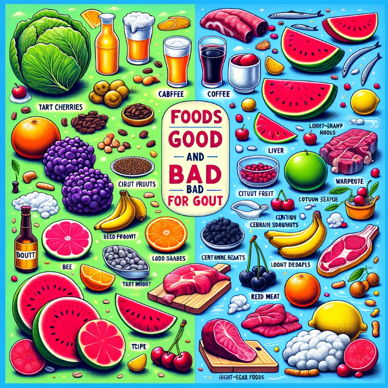 통풍에 좋은 음식 및 나쁜 음식 제대로 알아보기