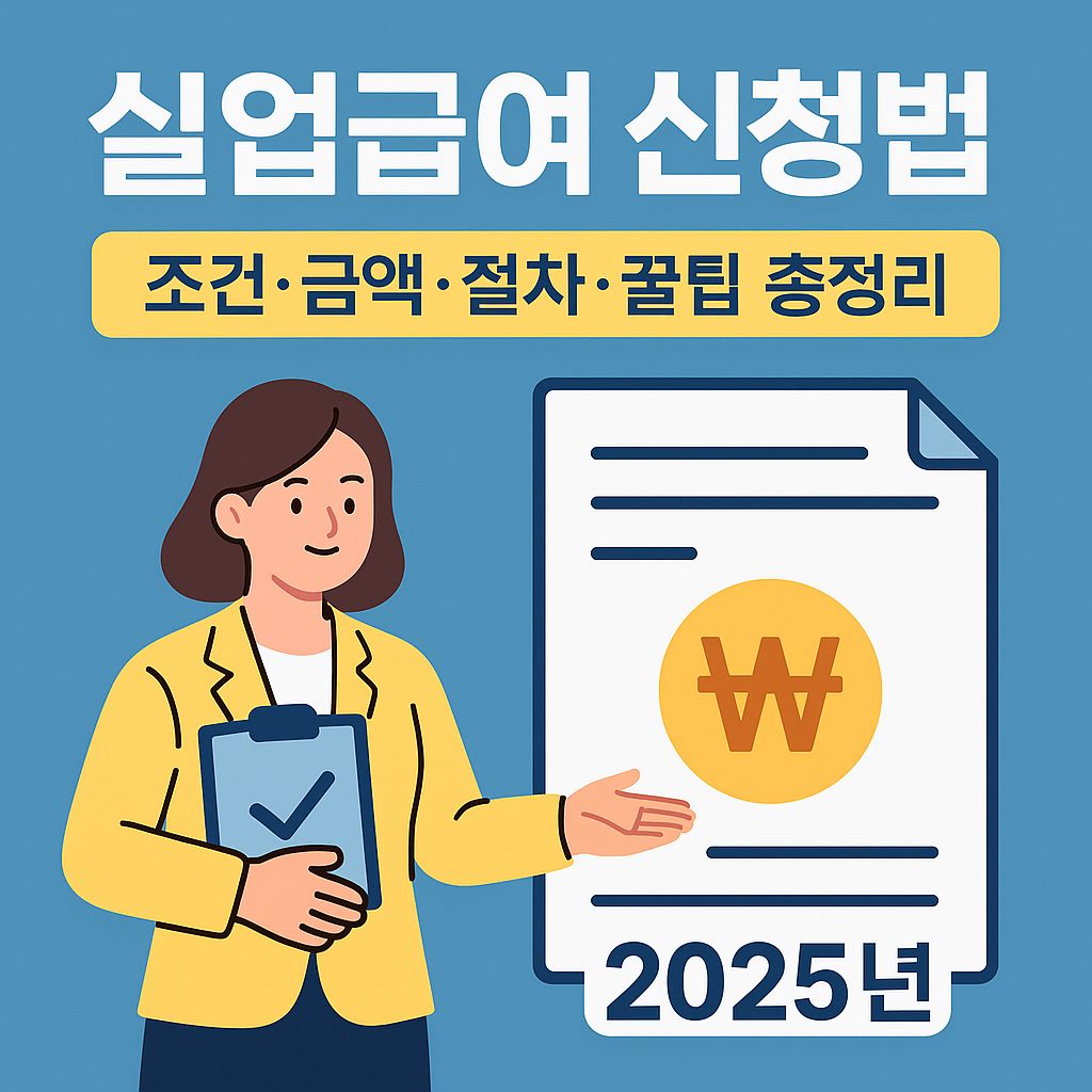 실업급여 신청·조건·금액·절차 (2025년)