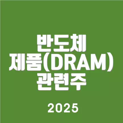 반도체 제품(DRAM) 관련주