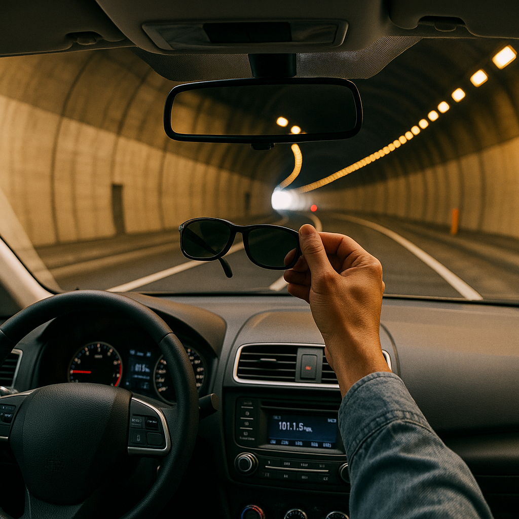 터널 운전 요령: 선글라스 벗기부터 라디오 주파수 활용까지