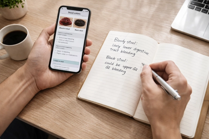 대변에 피가 섞여 나오면