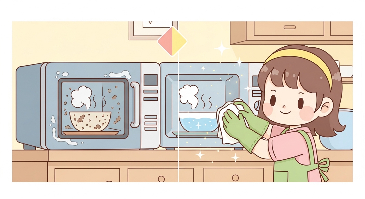 전자레인지 찌든때 제거 방법