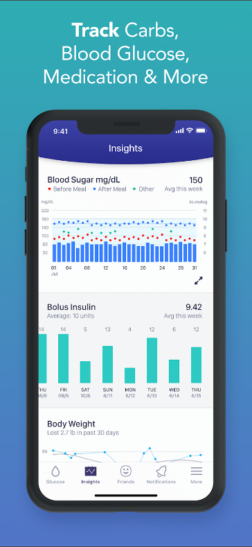 당뇨병 관리의 필수 도구, Glucose Buddy Diabetes Tracker