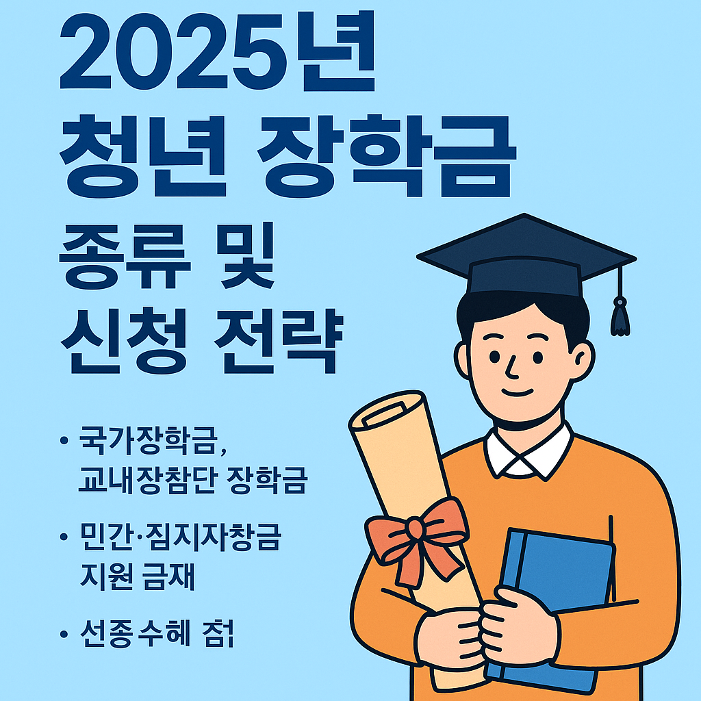 2025년 청년 장학금 종류 및 신청 전략에 관한 사진 자료