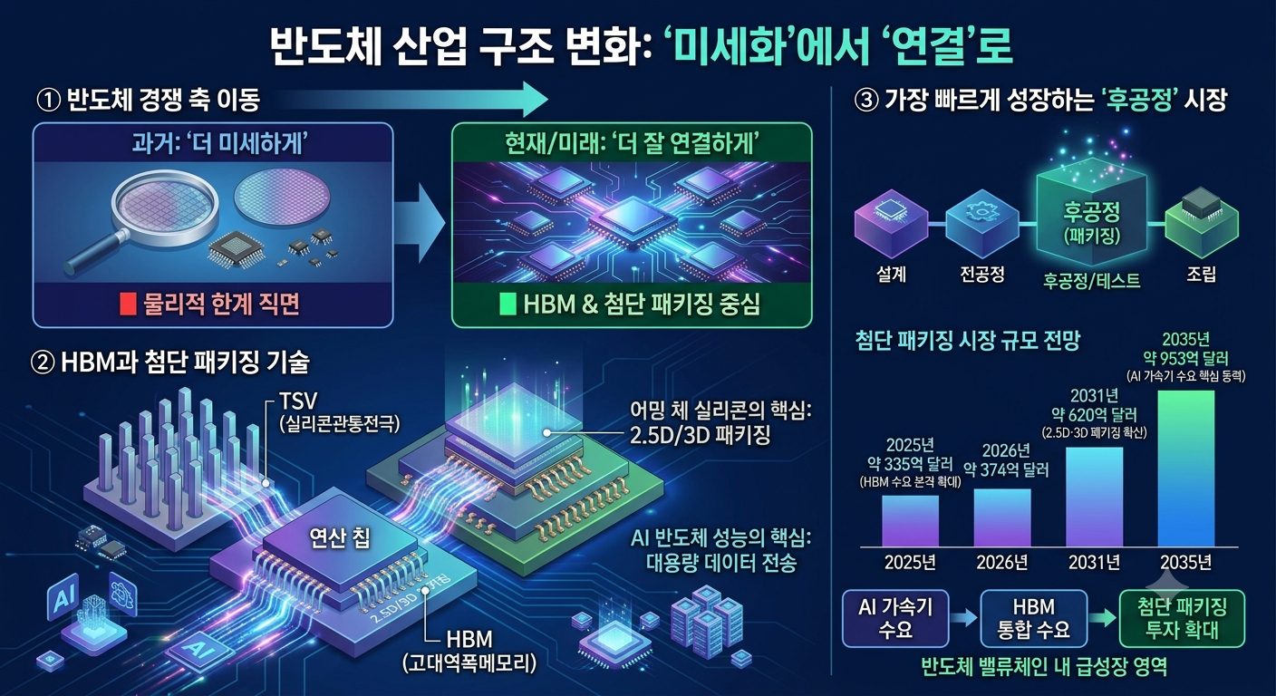 반도체 산업 구조 변화 : 미세화에서 연결로