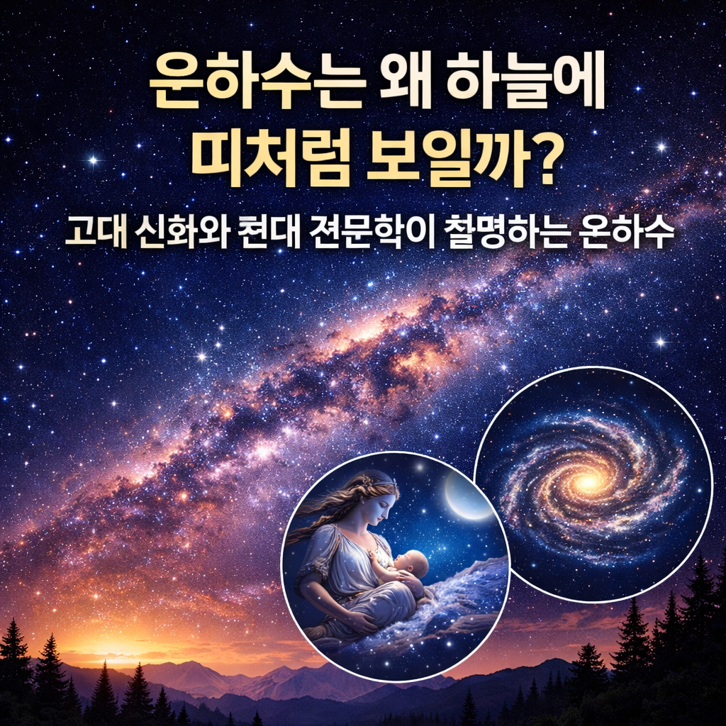 은하수는 왜 하늘에 띠처럼 보일까? 고대 신화와 현대 천문학이 밝힌 은하수의 정체