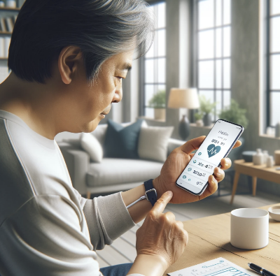 건강 관리 앱 사용법 관련 이미지