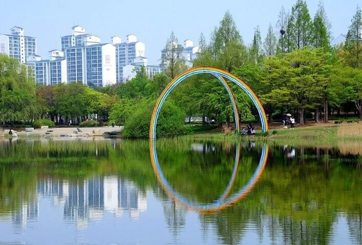 호수공원_무지개