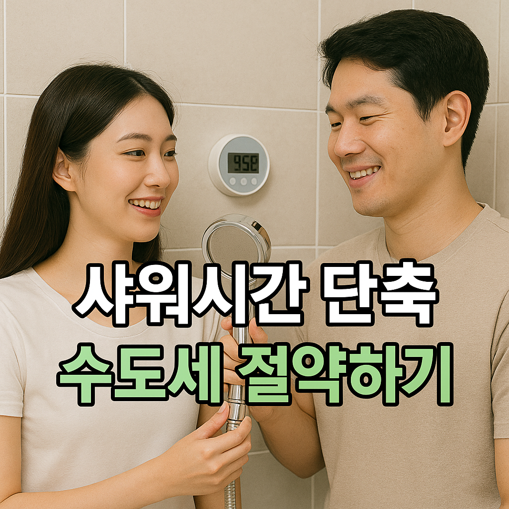 샤워시간 단축과 수도세 절약