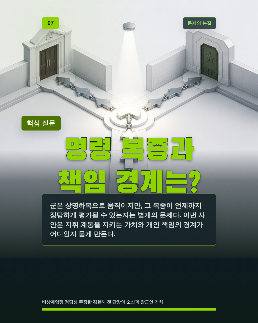 명령 복종과 책임 경계는?