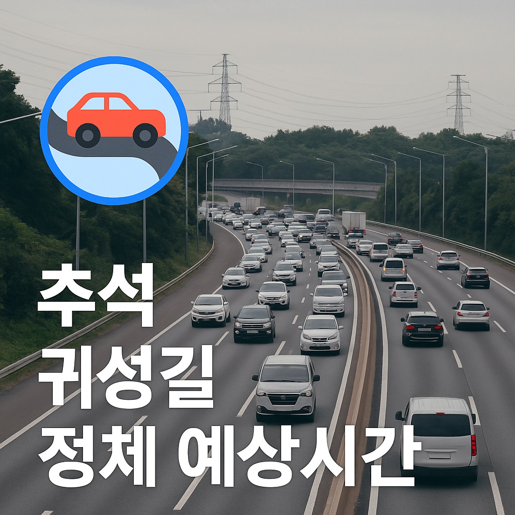 추석 귀성길 정체 예상시간