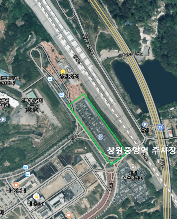 창원중앙역 주차장 위치