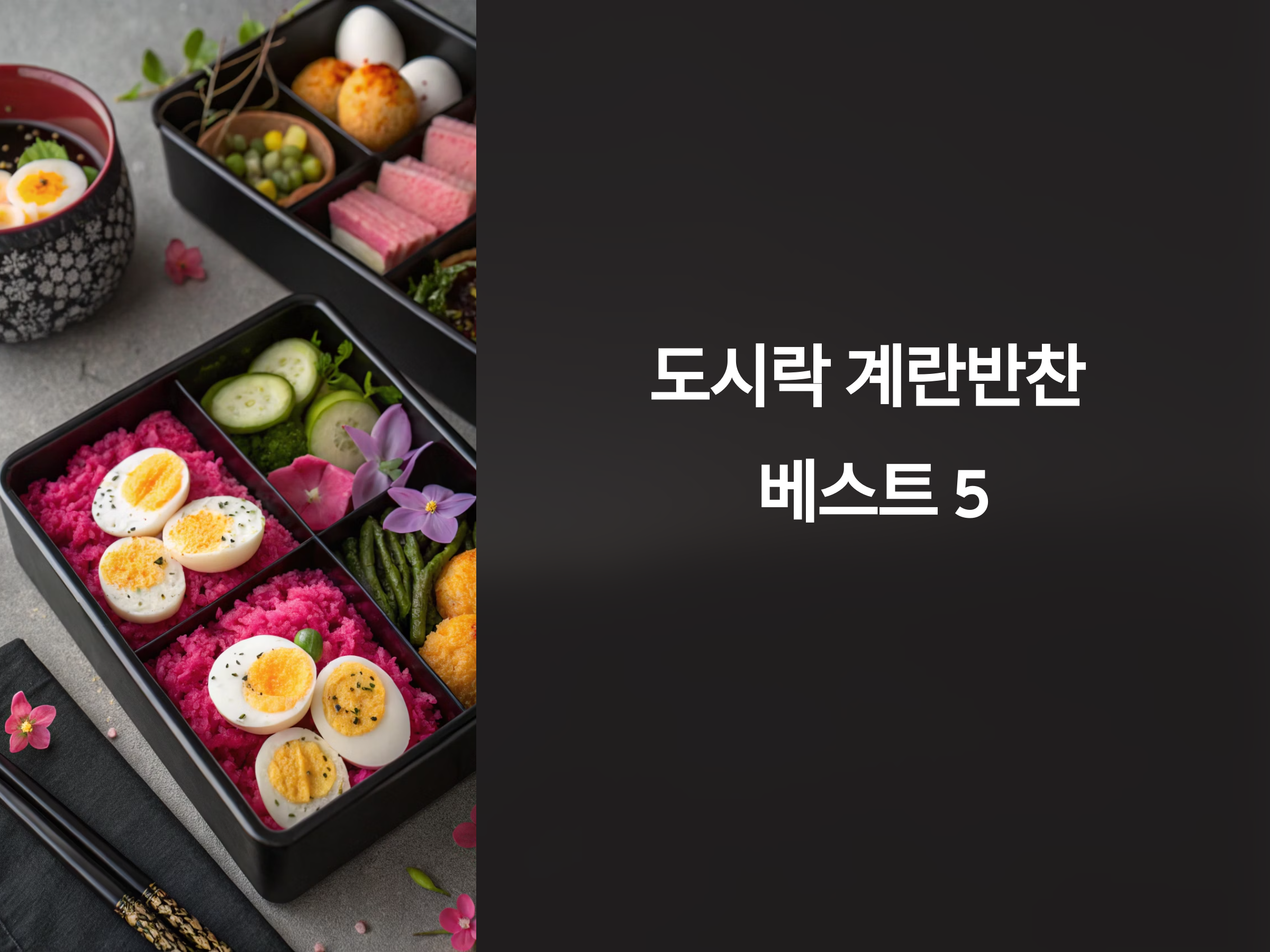 도시락 계란반찬, 실패 없는 5가지 베스트 메뉴