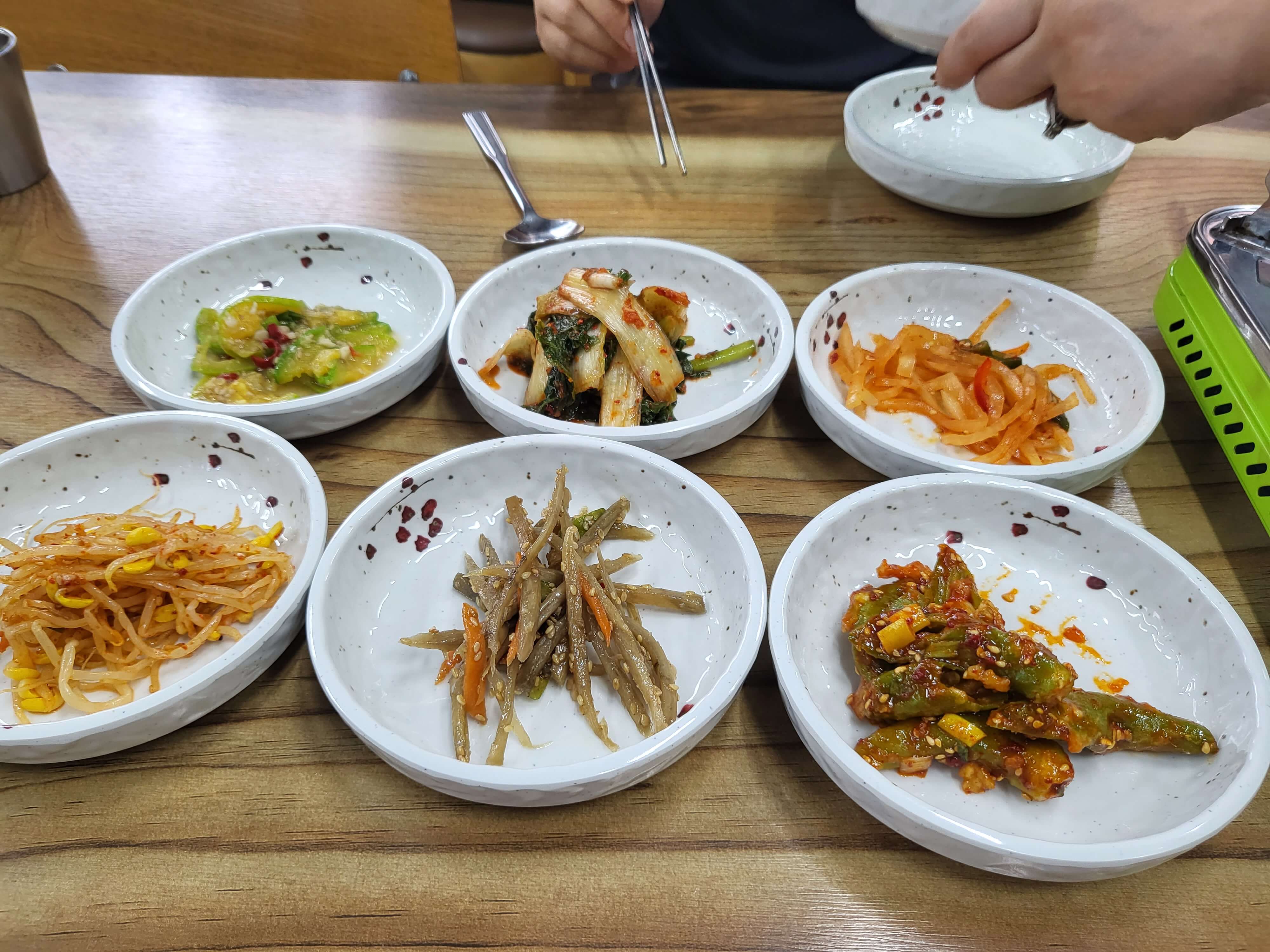 구리맛집 파로호 민물매운탕 기본반찬