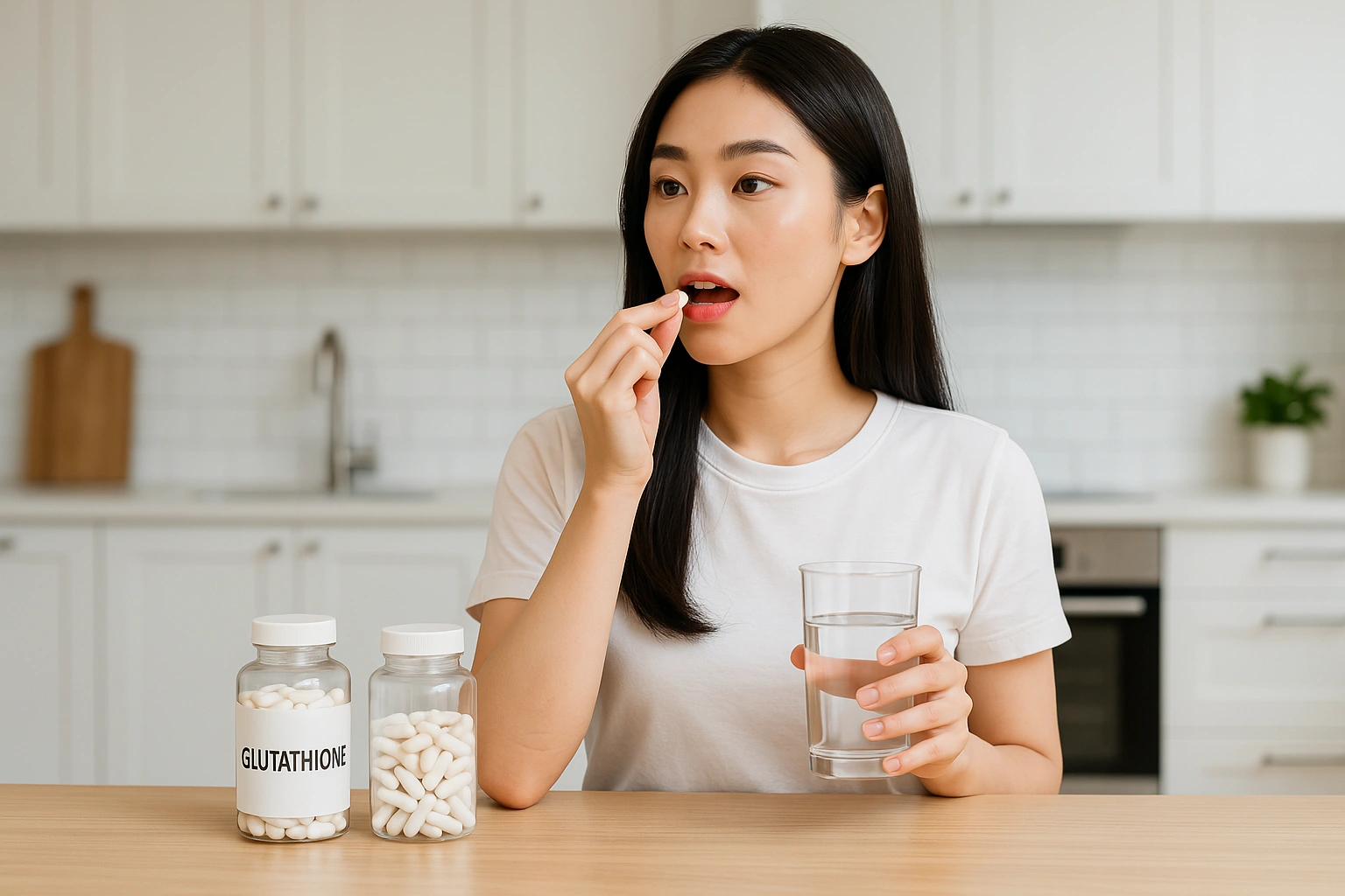 글루타치온을-복용중인-여성