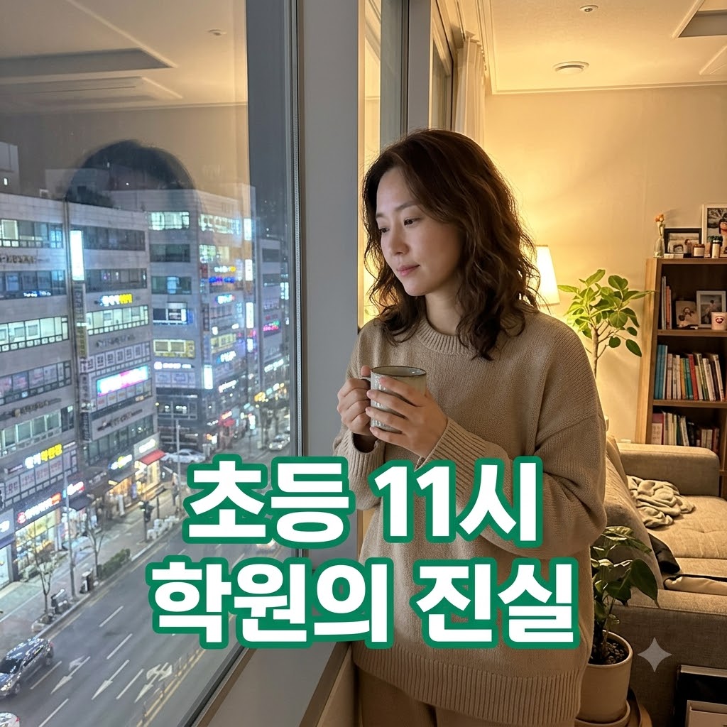 [자녀 교육] 밤 11시까지 학원 다니는 초등학생 다큐를 보고 바꾼 교육관