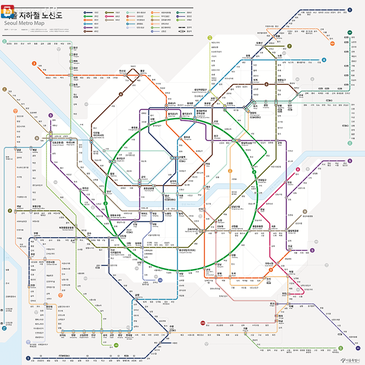 보기 쉽게 바뀌는 지하철 노선도